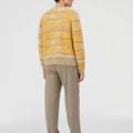 Retori Opposites Dance Crewneck Yellow And Camel - Ready To Wear - Luxury Sweaters for Men