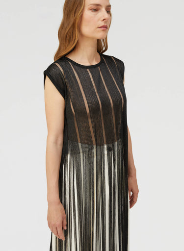 Retori Embroidered Fringed Vest Black - Ready To Wear - Luxury Vests for Women