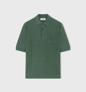 Retori Mini Cable Polo Shirt Green - Ready To Wear - Luxury Polos for Men