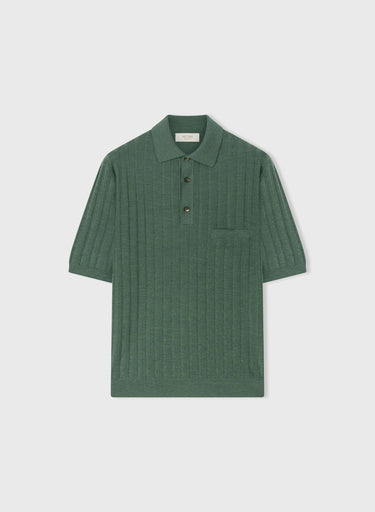 Retori Mini Cable Polo Shirt Green - Ready To Wear - Luxury Polos for Men