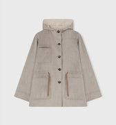 Retori Double Rope Reversible Parka Ivory And Natural - Ready To Wear - Luxury Parkas for Women