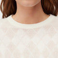 Retori Argyle Regular Crewneck Butter - Knitwear - Luxury Sweaters for Women - Detail