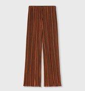 Retori Striped Wide Pants Chocolate And Orange - Knitwear - Luxury Trousers for Women