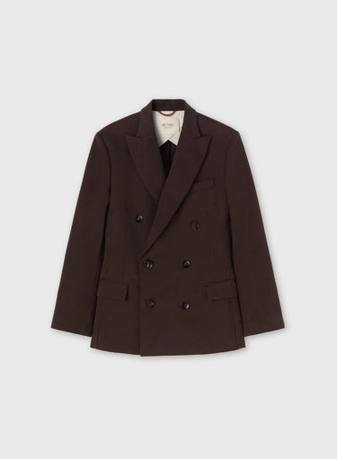 BLAZER DOPPIOPETTO IN LINO MANO PESCA