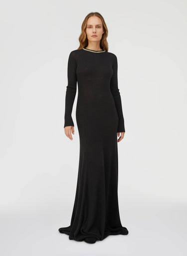 Retori Chain Dress Black - Ready To Wear - Luxury Dresses for Women - Front