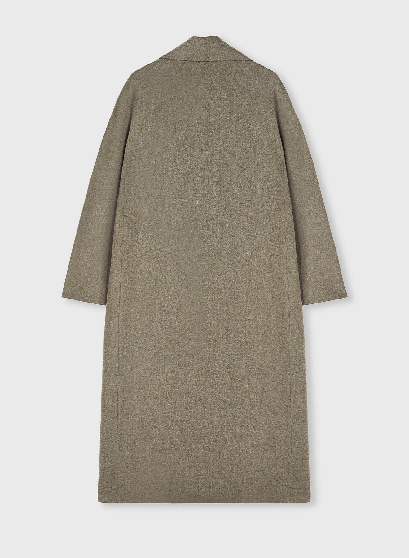 Retori Double Shawl Collar Coat Sage And Grey - Ready To Wear - Luxury Overcoats for Women - Back