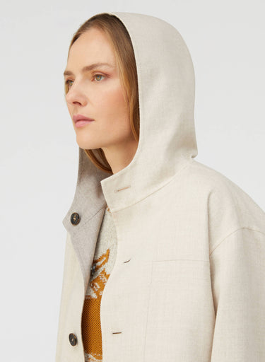 Retori Rope Reversible Parka Ivory And Natural - Ready To Wear - Luxury Parkas for Women