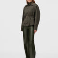 Retori Mini Trench Dark Green - Ready To Wear - Luxury Trench Coats for Women - Full Model