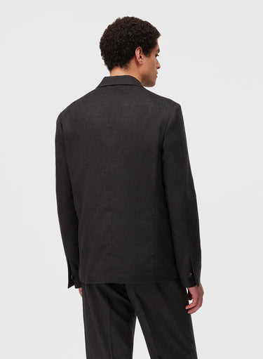 Retori Double Breasted Blazer Anthracite - Ready To Wear - Luxury Coats & Jackets for Men - Back
