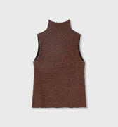 Retori Windows Turtleneck Chocolate, Clay And Iris - Knitwear - Luxury Sweaters for Women