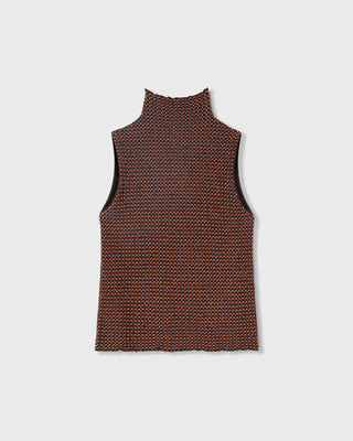 Retori Windows Turtleneck Chocolate, Clay And Iris - Knitwear - Luxury Sweaters for Women