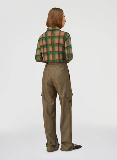 Retori Embroidered Cargo Pants Green - Ready To Wear - Luxury Cargo Pants for Women