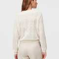 Retori Argyle Regular Crewneck Butter - Knitwear - Luxury Sweaters for Women - Back