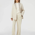Retori Damier Wool And Silk Jacquard Crewneck Ivory - Knitwear - Luxury Sweaters for Women - Full Model