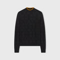 Retori Jacquard Damier Rollneck Black And Camel - Ready To Wear - Luxury Sweaters for Women