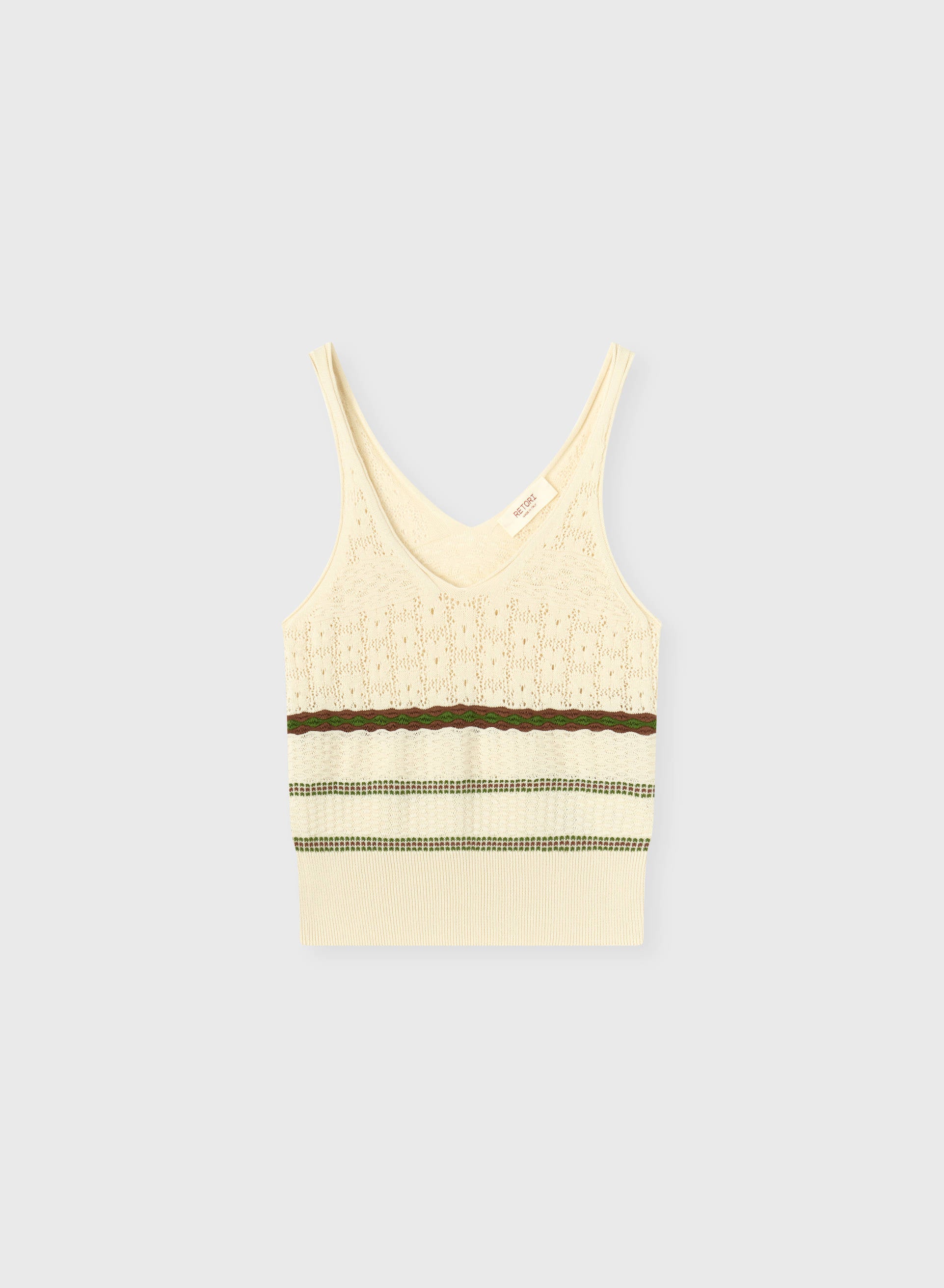 TOP IN MAGLIA MIX PUNTI