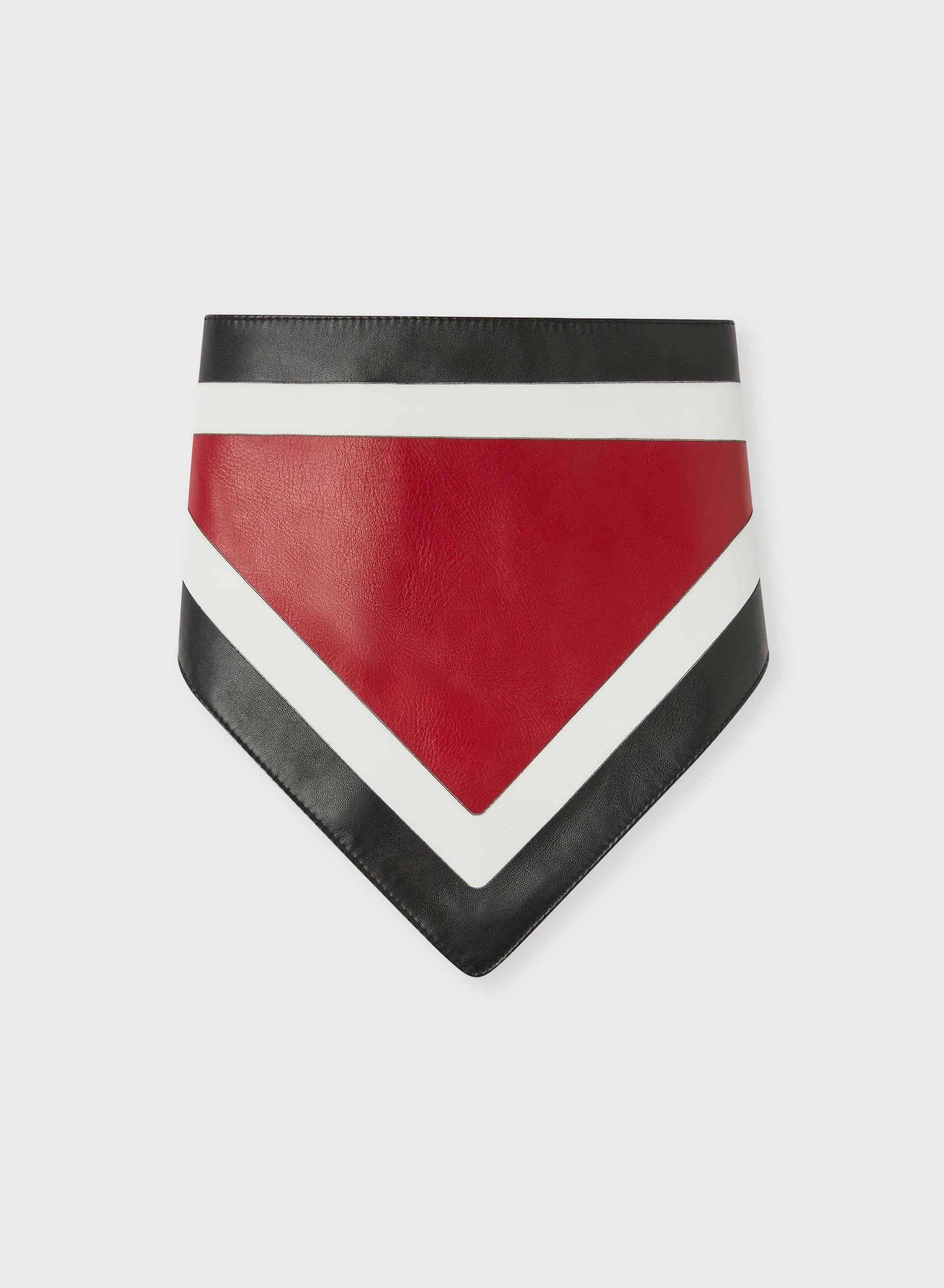 COLOR BLOCK BANDANA SCARF