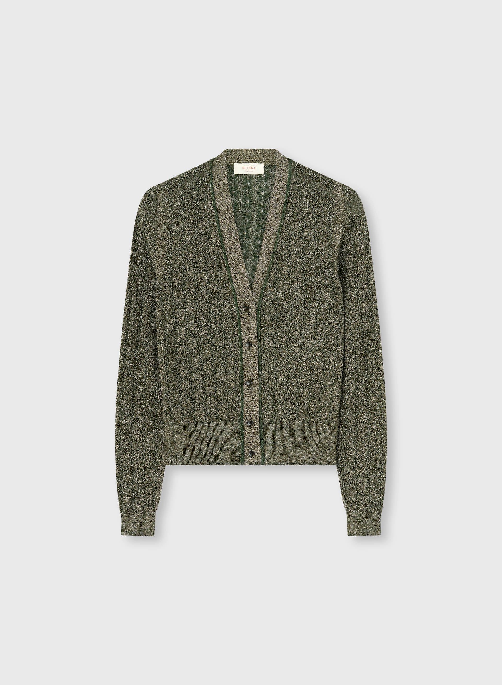 CARDIGAN IN MAGLIA JACQUARD LUREX
