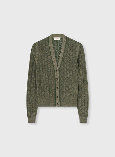 CARDIGAN IN MAGLIA JACQUARD LUREX