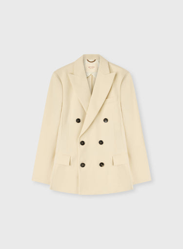 BLAZER DOPPIOPETTO IN LINO MANO PESCA