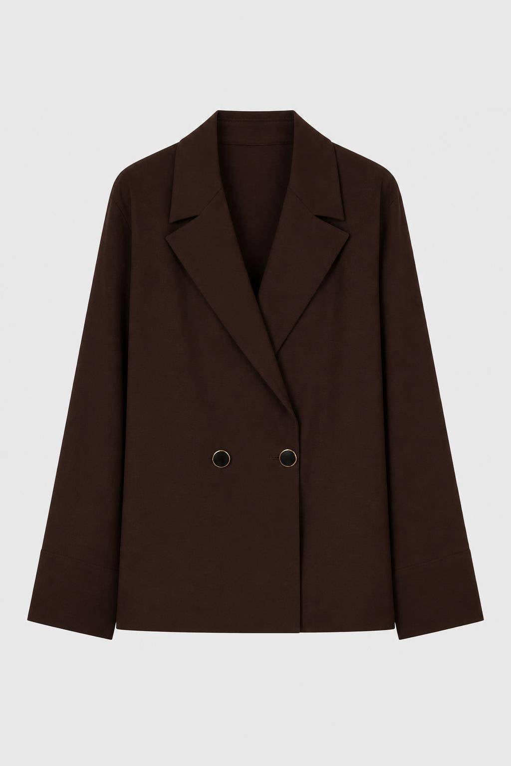 TWO BUTTONS WOOL BLAZER