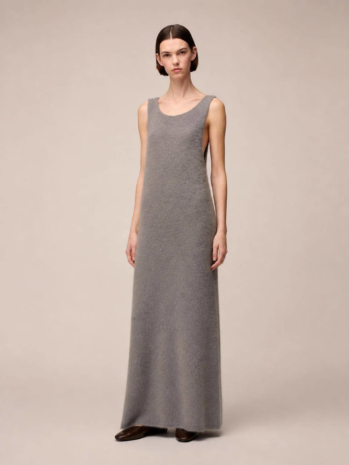 ABITO LUNGO IN CASHMERE SPAZZOLATO