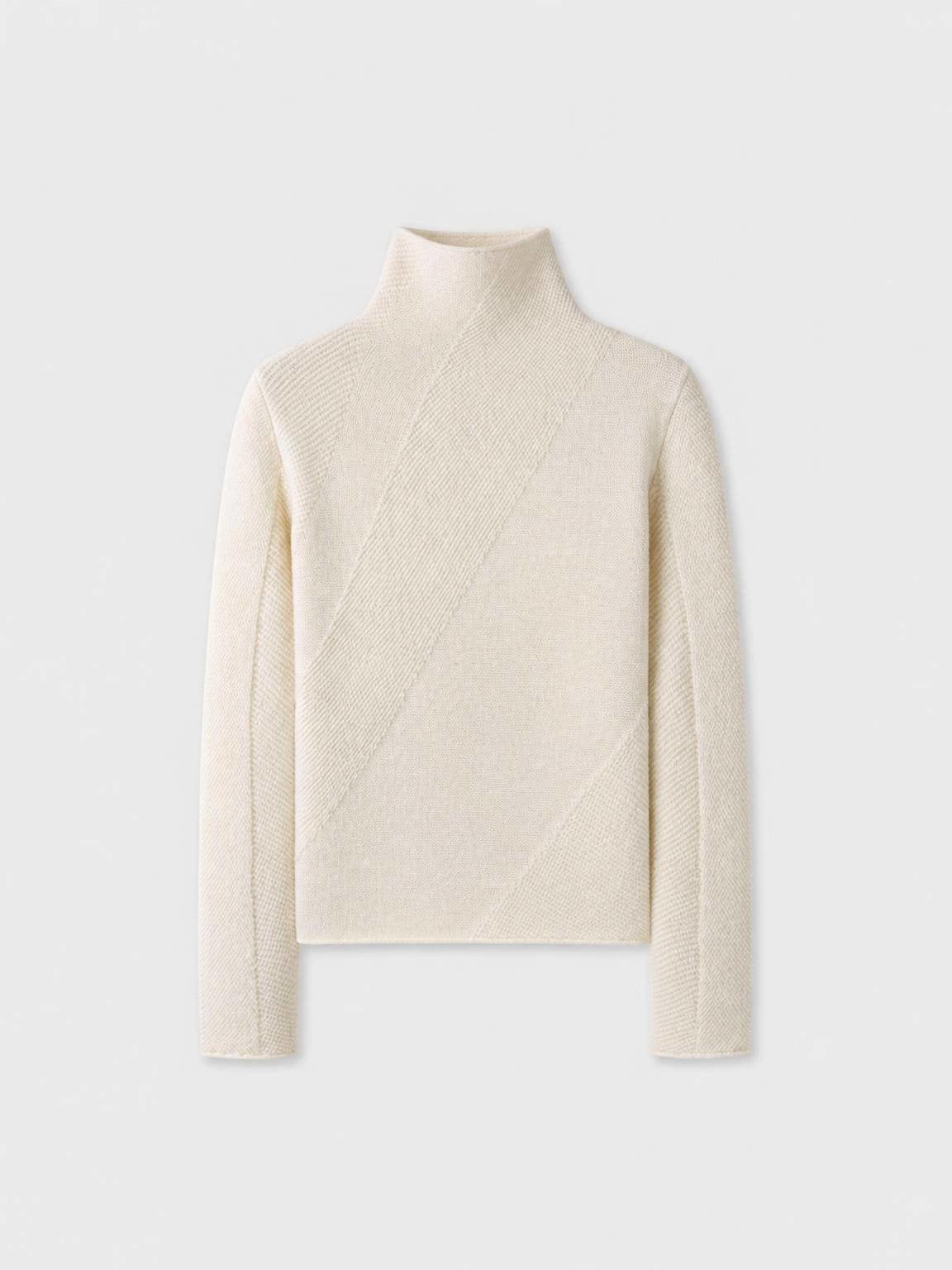 CASHMERE KNIT MOCKNECK