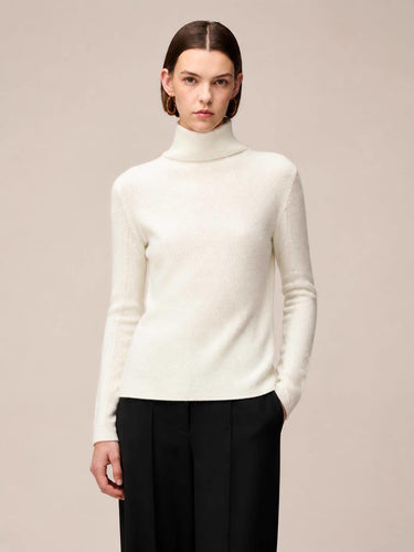 MAGLIONE COLLO ALTO IN CASHMERE