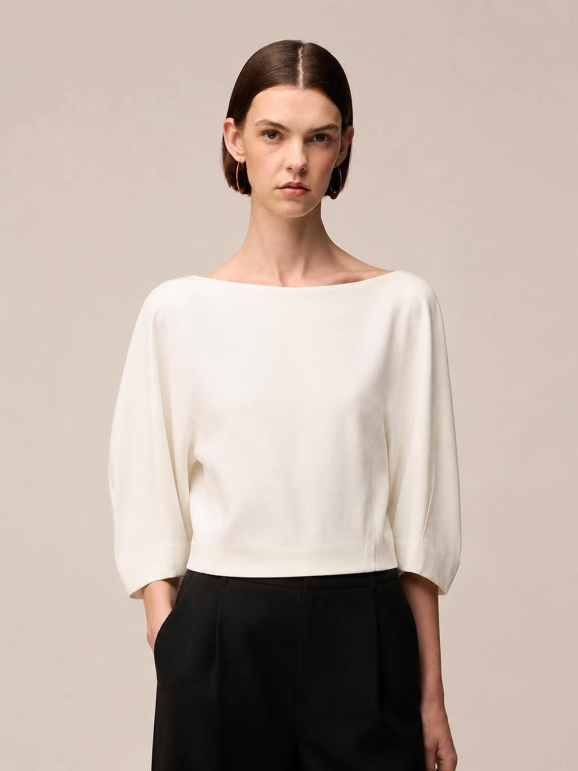 TOP IN CADY CON BOTTONI GIOIELLO