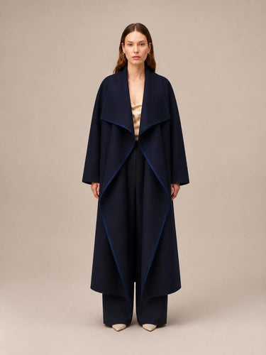 CAPPOTTO DOUBLE CON COLLO A SCIALLE