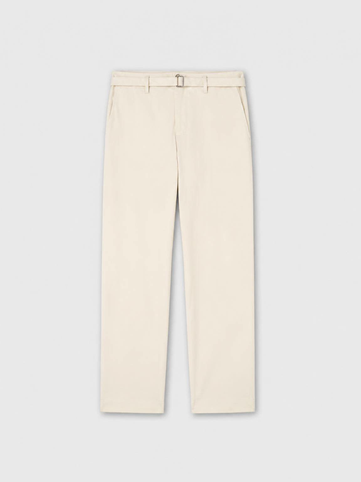 PANTALONI IN POPELINE DI COTONE ELASTICIZZATO CON RICAMO