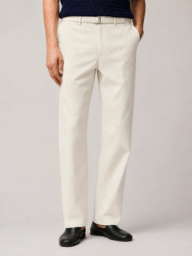 PANTALONI IN POPELINE DI COTONE ELASTICIZZATO CON RICAMO