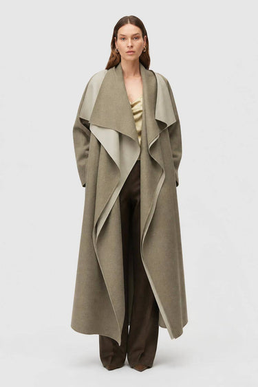 CAPPOTTO DOUBLE CON COLLO A SCIALLE