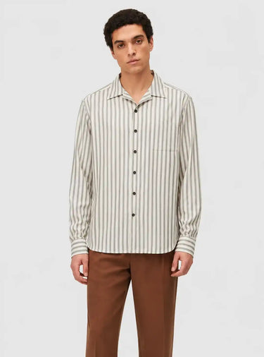 CAMICIA A RIGHE CON TASCHINO