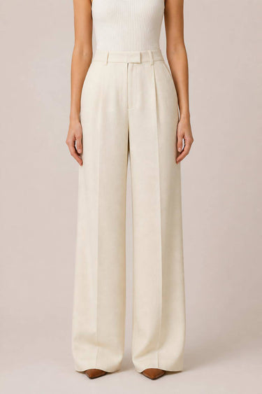 PANTALONI SARTORIALI IN LINO MANO PESCA