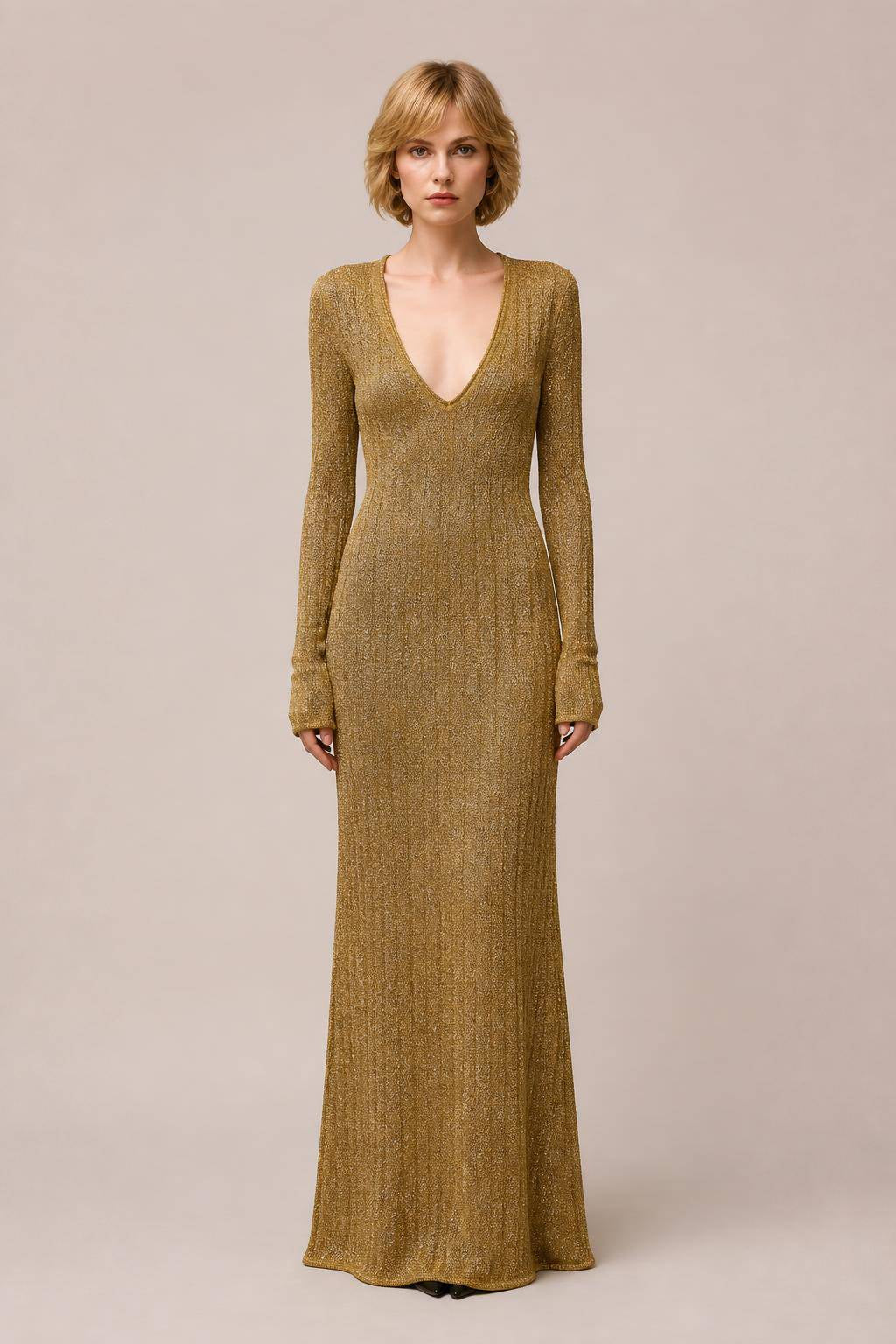 Retori Knitted Lurex Maxi Dress Retori Knitted Lurex Maxi Dress