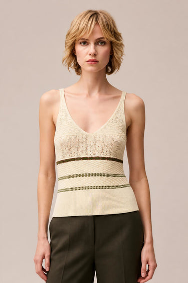 MIX STITCH KNIT TOP
