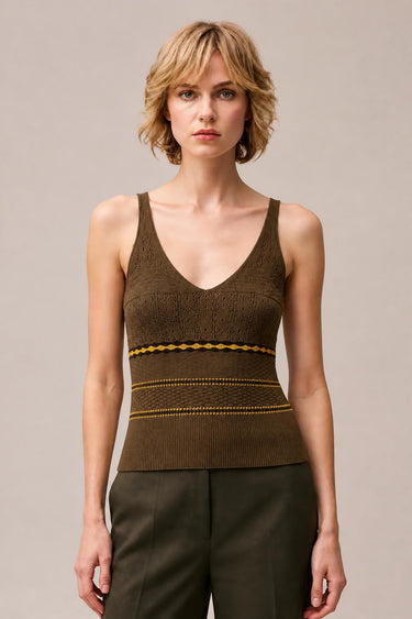 MIX STITCH KNIT TOP