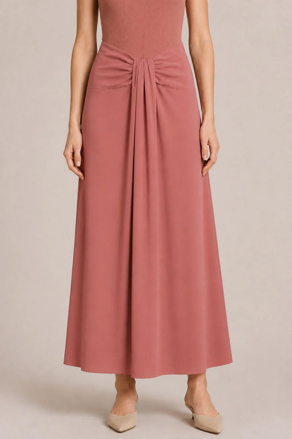 JERSEY WRAP SKIRT