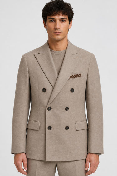 BLAZER DOPPIOPETTO CON DETTAGLIO RICAMATO