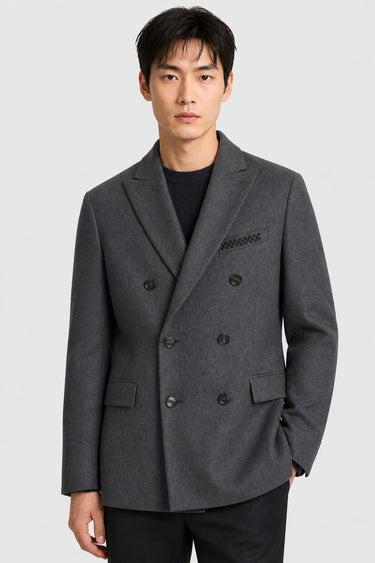 BLAZER DOPPIOPETTO CON DETTAGLIO RICAMATO