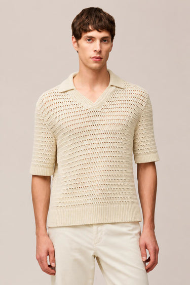 POLO IN MAGLIA A RETE DI COTONE