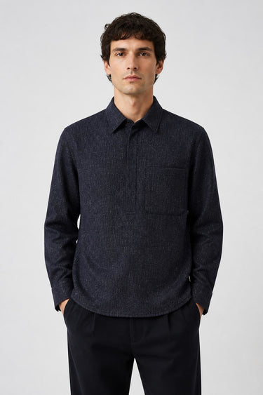 POLO MANICA LUNGA CON TASCHINO