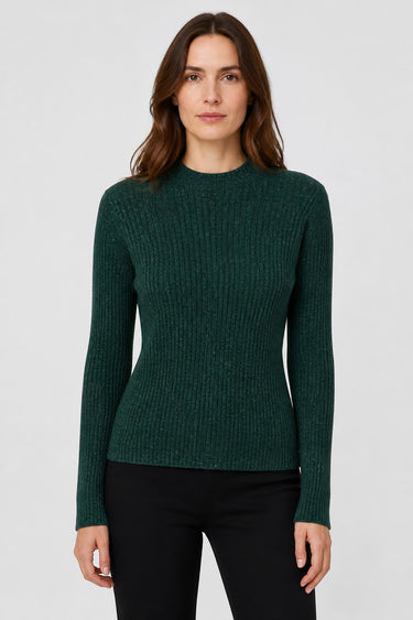RIBBED WOMAN CREWNECK