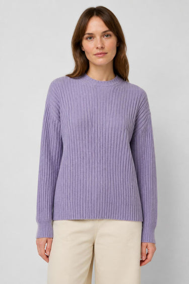 RIBBED WOMAN CREWNECK