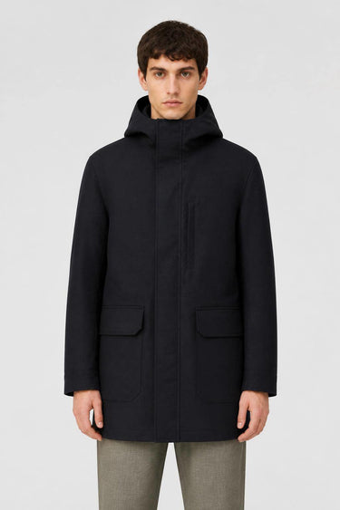 PARKA IN FIBRA IDROREPELLENTE RICAMATO