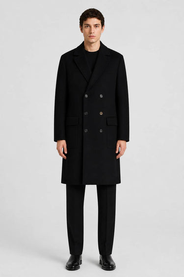 CAPPOTTO IN TESSUTO DOUBLE CON SOTTOCOLLO RICAMATO