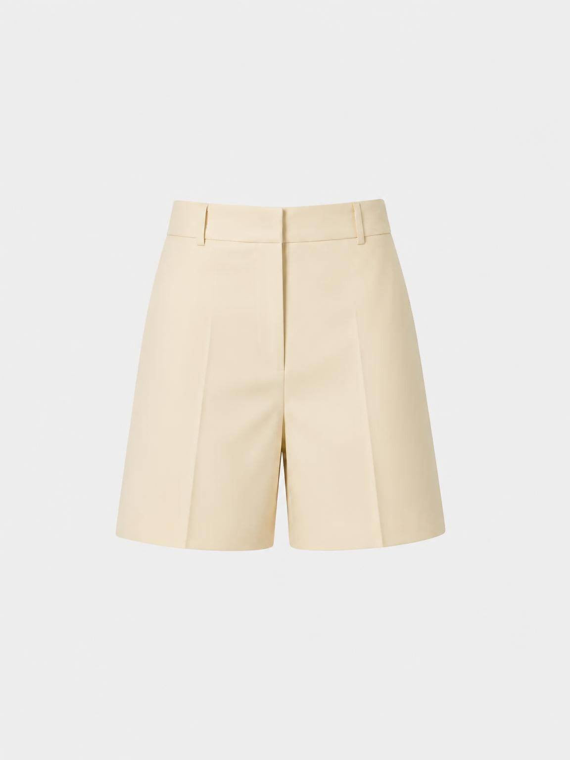 POPELINE COTTON STRETCH SHORTS