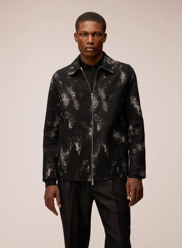 GIACCA DOUBLE JACQUARD CON ZIP