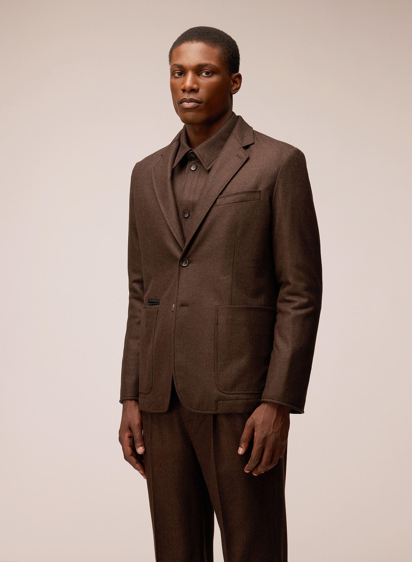 LIGHT PADDED FLANNEL BLAZER